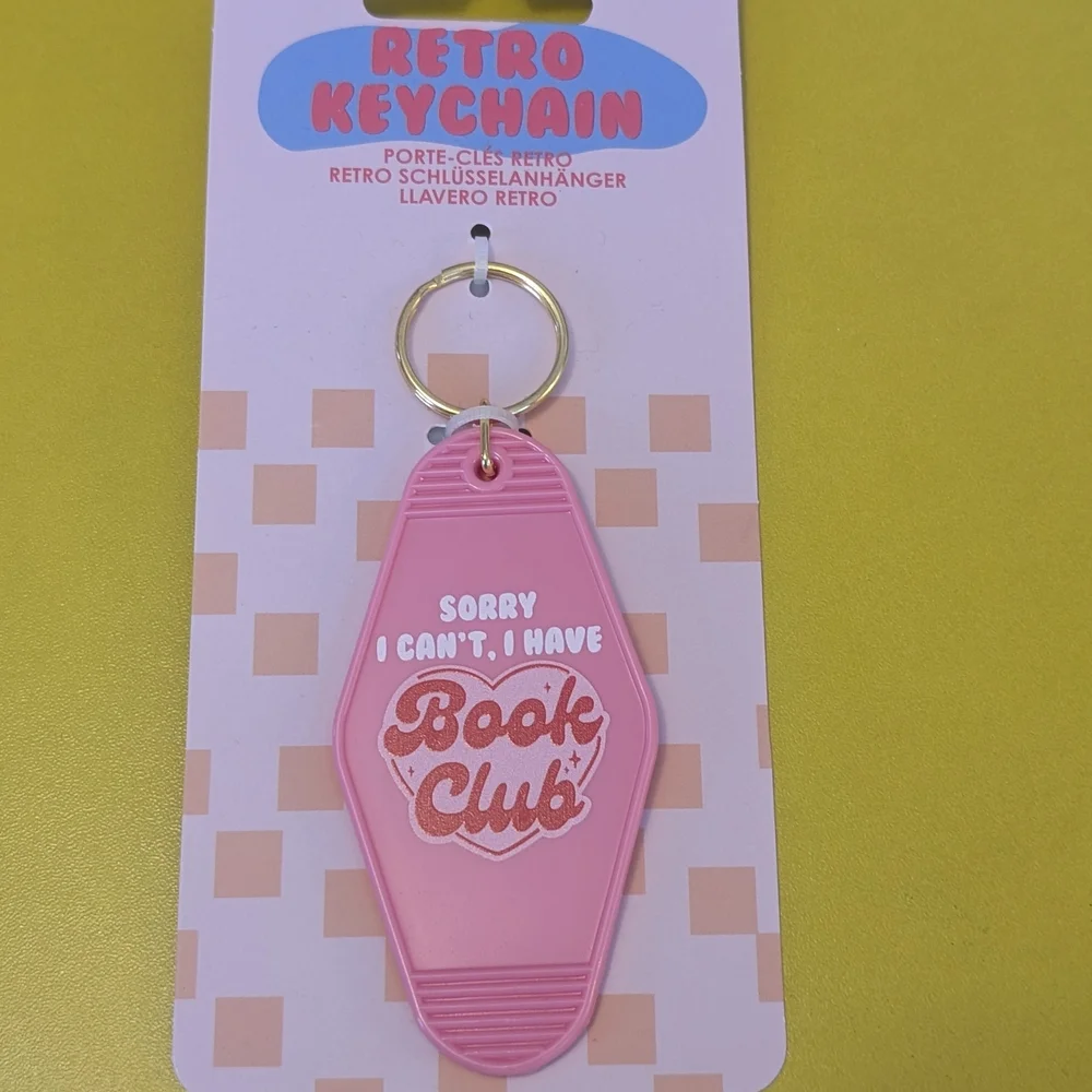 Pink Retro Keychain - Picture 1 of 3